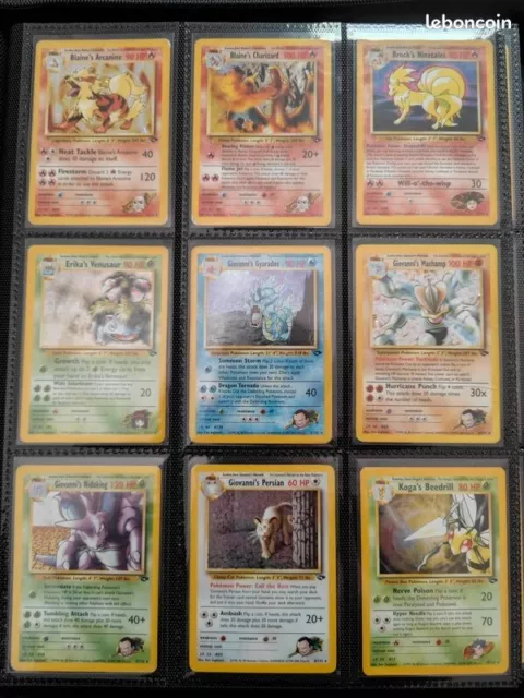 Collection set carte pokemon Gym Challenge complet 132/132