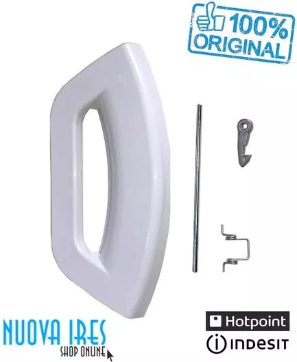 Maniglia Oblo Completa Lavatrice Ariston Indesit Polar White Futura Originale