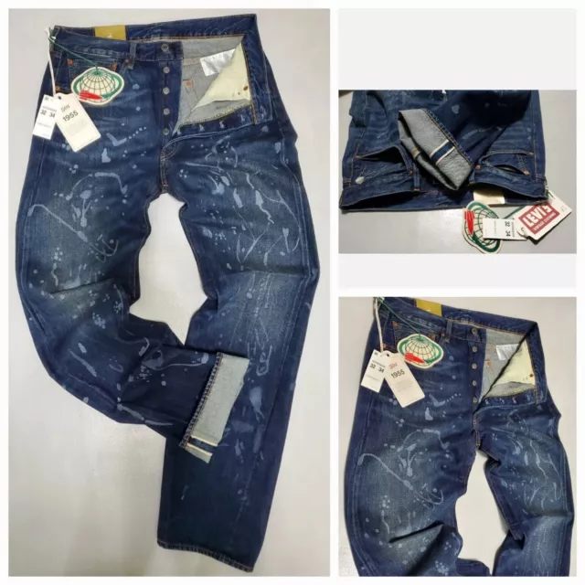 Levi's LVC 1955 501 XX Selvedge Jeans Made In Japan 36X34 NWT RT$265 0066