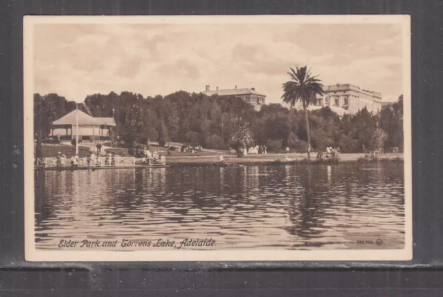SOUTH AUSTRALIA, ADELAIDE, ELDER PARK, TORRENS LAKE, c1920 ppc., unused.