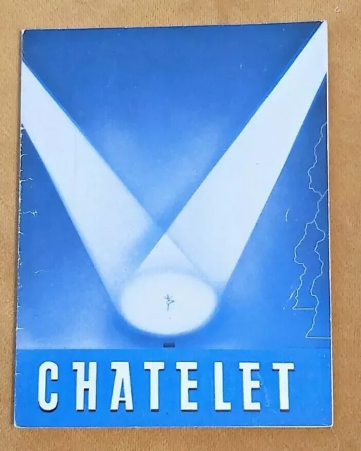 Ancien Programme de Théâtre du CHATELET de 1950 ANNIE DU FAR WEST M LEHMANN