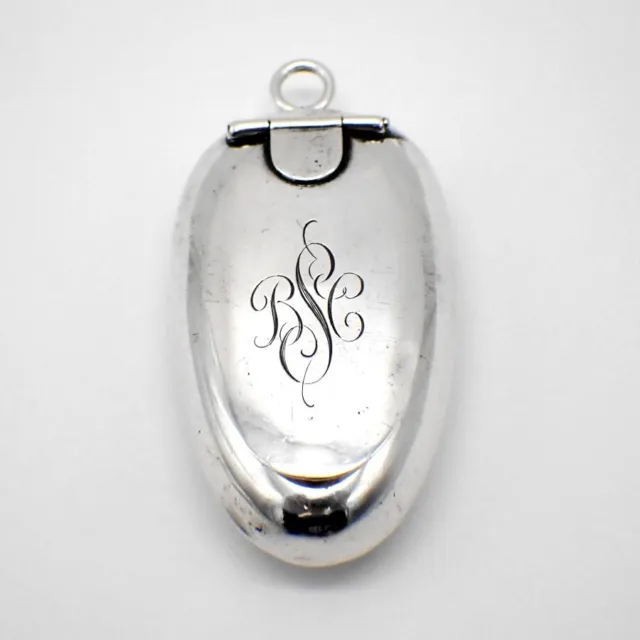Individual Traveling Ashtray Napier Sterling Silver Mono BSC