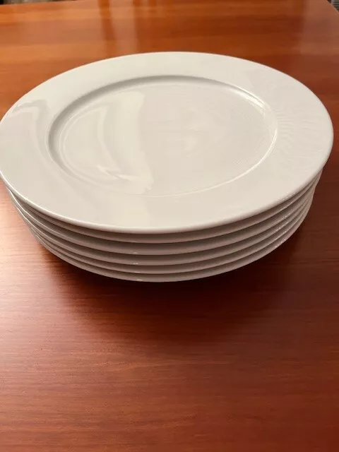 Pillivuyt Sancerre Large White Porcelain Dinner Plate Charger 11.75 inches NEW!!