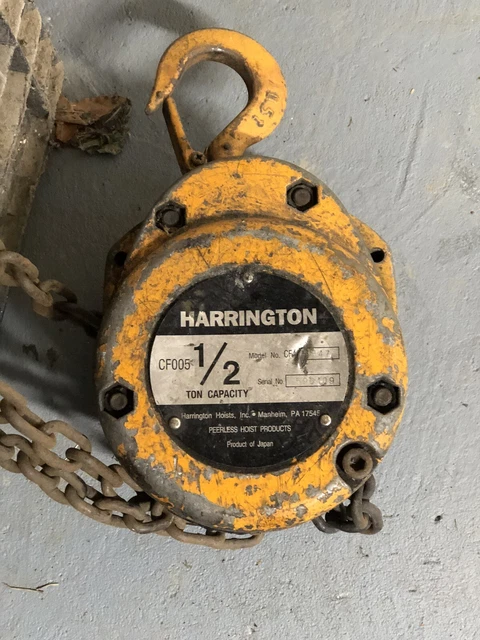 Harrington CF005/CF4 Manual Hand Chain Hoist 1/2ton
