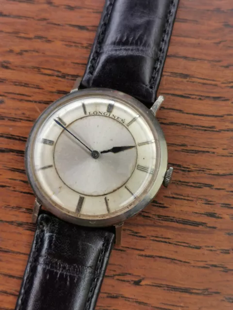 1960 Longines, 23Z, Herren 10k Gold gefüllt Mystery Zifferblatt Uhr für Restaurierung