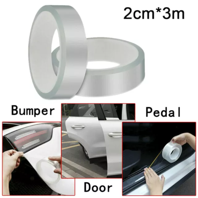 1X Clear Car Door Strip Bumper Hood Edge Guard Paints Protection Film Sti.YH