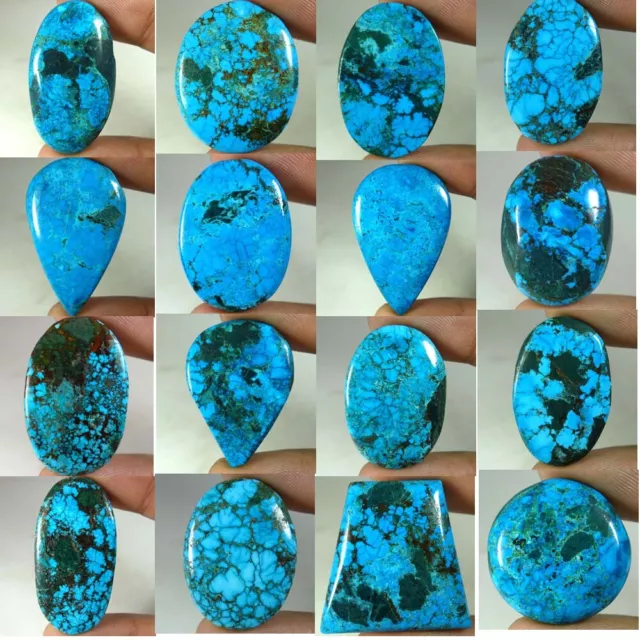 Amazing Natural Blue Tibet Turquoise Oval Pear Round Cabochon Loose Gemstones