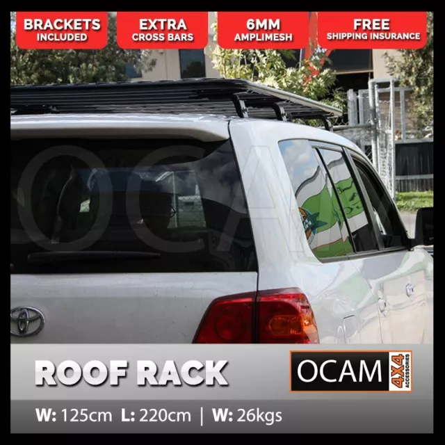 ALUMINIUM ROOF RACK For Toyota Landcruiser 200 Series Full Length Flat