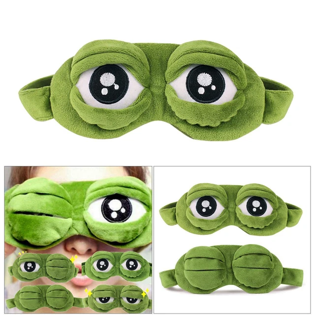 Frosch Augenbinde Schlafmasken Blackout Augenbinden Männer Atmungsaktives 3D