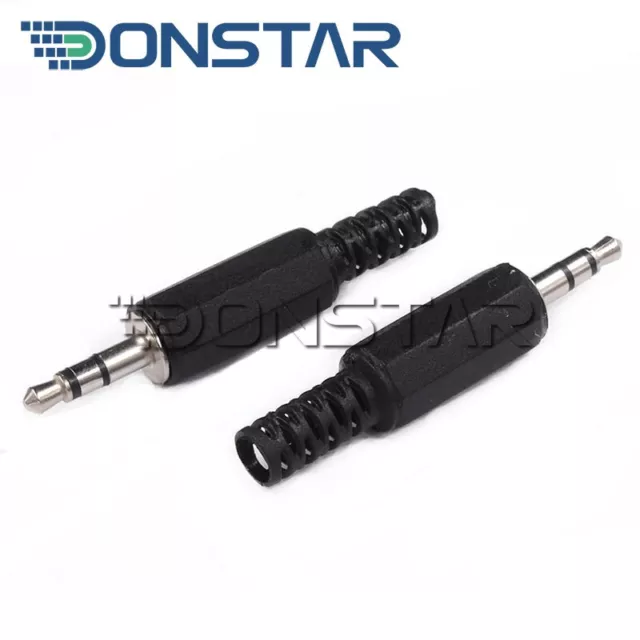 Klinkenstecker Stereo 3pol.  3,5mm Donstar zum löten.