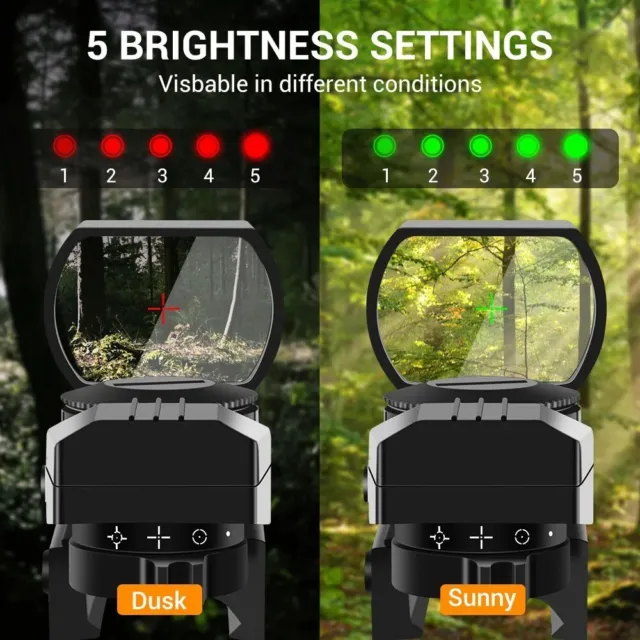 Lunette de chasse tactique, optique rouge et verte, réflexe de vue à points proj 3