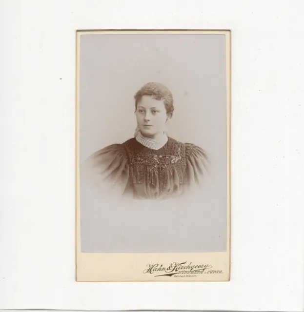 CDV Foto Damenportrait - Nürnberg / Fürth 1890er