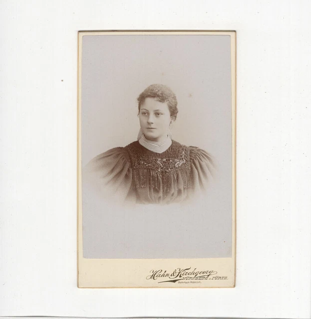 CDV Foto Damenportrait - Nürnberg / Fürth 1890er