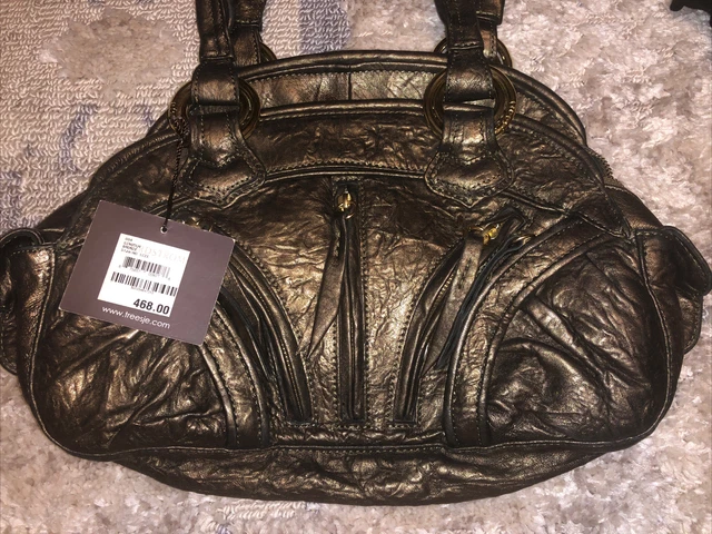 Treesje Handbag Purse New Nwt $468 Bronze