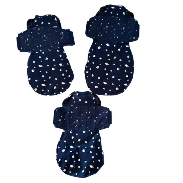 Snoo 3 pc Sleep Infant Baby Swaddle Bundle Size Small Medium Navy Blue Planet