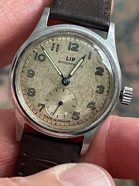 Montre Vintage Lip Elgiloy - Or Plaqué 20 Microns, Années 1950, à Réparer