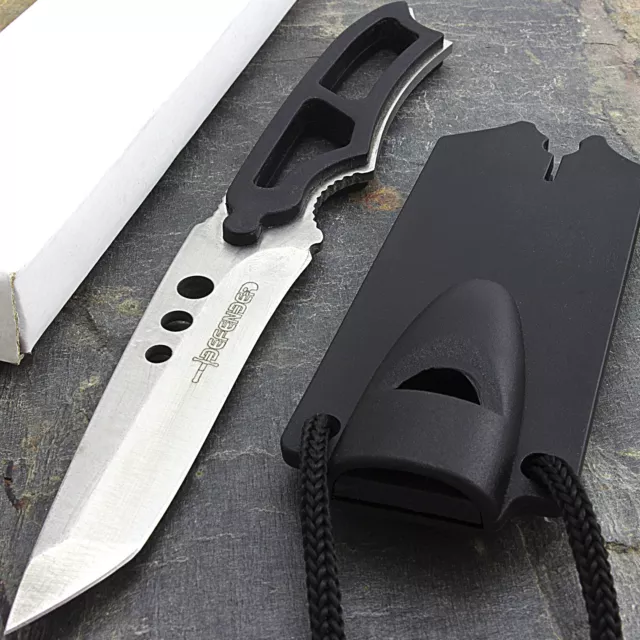 6.5" TACTICAL MINI NECKLACE SECURITY KNIFE Survival Neck Pocket Boot Fixed Blade