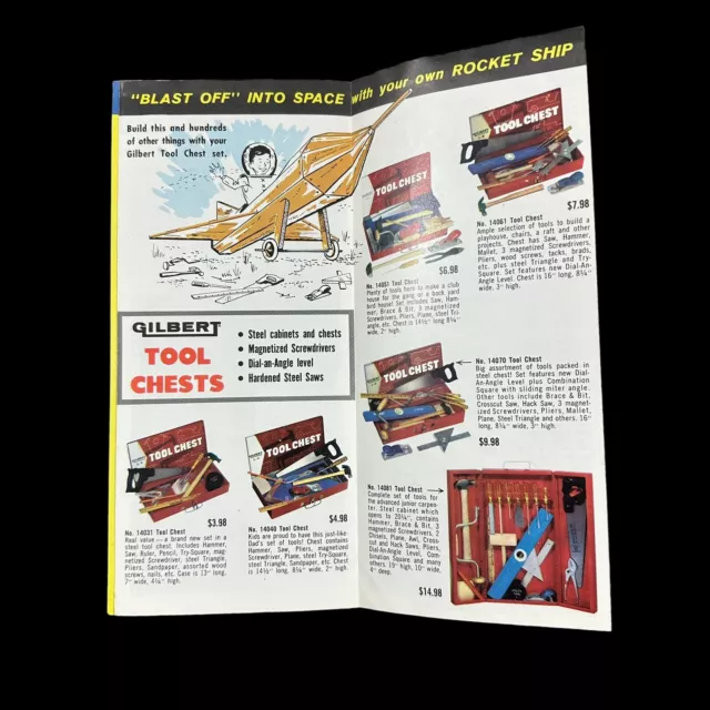 1958 Gilbert Career Building Science Toys Catalog Mailer Erector Vintage 1950s 3
