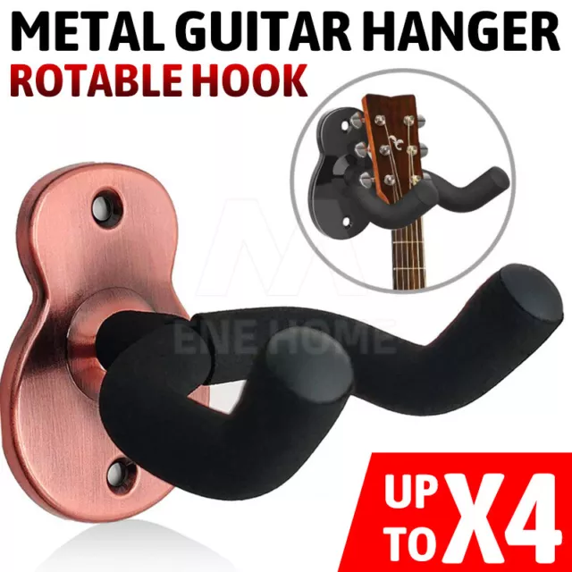 Guitar Hanger Display Wall Mount Holder Hook Rack Bracket Padded Instrument