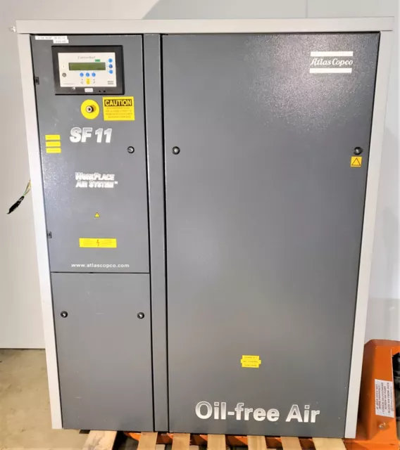 ATLAS COPCO SF11 Oil-Free 15HP Air Compressor SF11PM-100