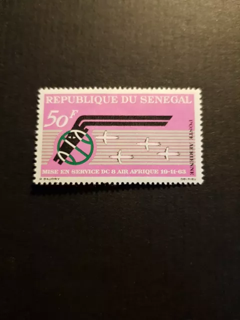 Briefmarke Senegal Air Afrika Post Luft Pa N°38 Neu MNH 1963