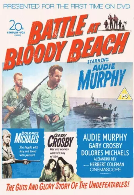 Battle At Bloody Beach Audie Murphey 2013 DVD Top-quality Free UK shipping