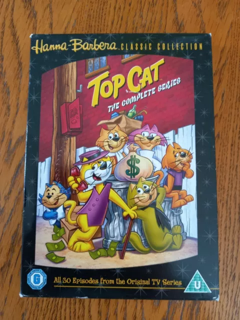Top Cat Complete Series Dvd Retro Cartoon Kids 30 Episodes 5 Disc Set