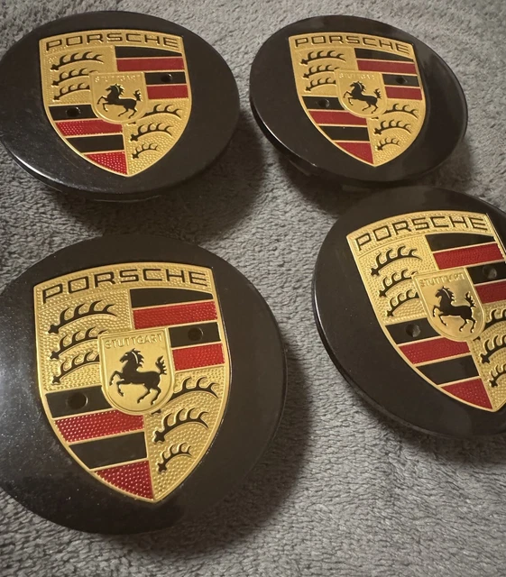 4er Set Porsche MACAN Radnabenaufkleber - Offizielle Optik Ab 2014
