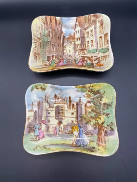 VTG Royal Winton Grimwades "Old London" Hampton Court & Cheapside Dishes small