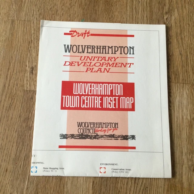Wolverhampton Town Map FOR SALE! - PicClick UK