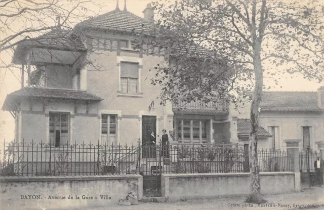 Cpa 54 Bayon Avenue De La Gare Villa