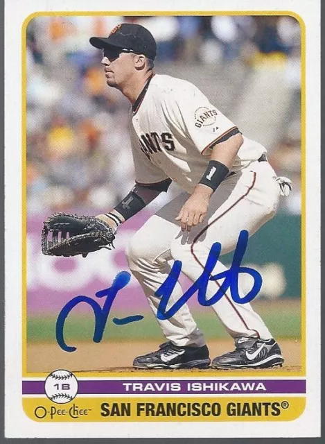 Chicago White Sox TRAVIS ISHIKAWA Signed OPeeChee Card