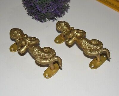 6'' Inches Naag Kanya Brass Door Handle Serpent Angel Snake Lady door Pull HK240 3