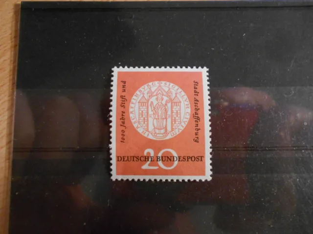 Bund 1957 Aschaffenburg mit PF 255 f39 (roter Punkt zwischen G und I) ** (m93)