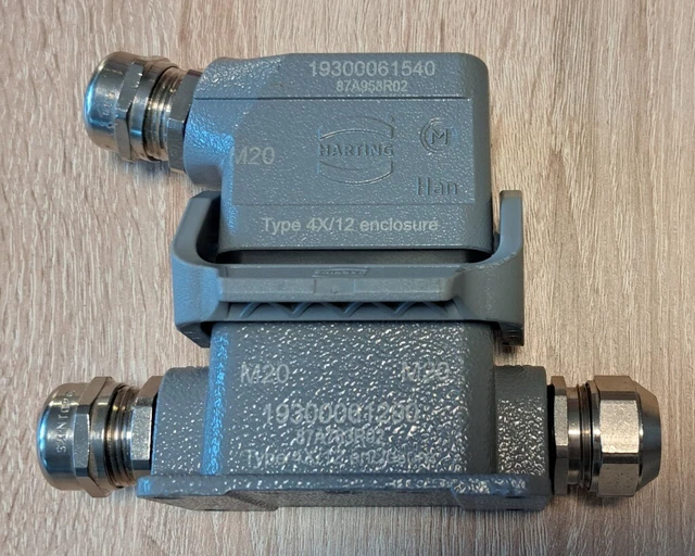 Connector 4X/12 ENCLOSURE 6P IP65 16A 250V HARTING /#8 I0I 2551