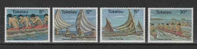 1978 Tokelau Série Corse De Canoe 4 Valeurs MNH MF79614