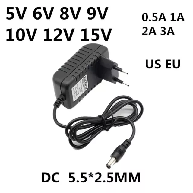 AC 110-240V DC 5V 6V 8V 9V 10V 12V 15V 0.5A 1A 2A 3A Universal Power Adapter