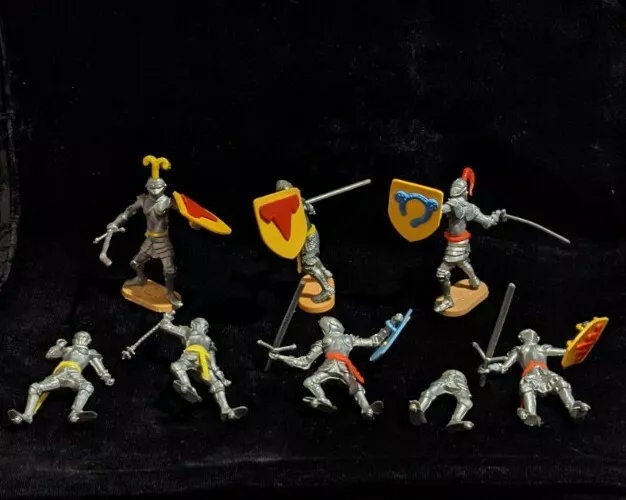 Vintage Cherilea Swoppet Toy Knights Lot Figures  Great Britian