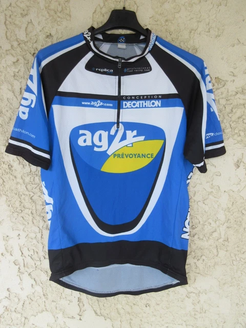 Maillot cycliste AG2R PEUGEOT vintage DE MARCHI shirt maglia trikot camiseta XXL