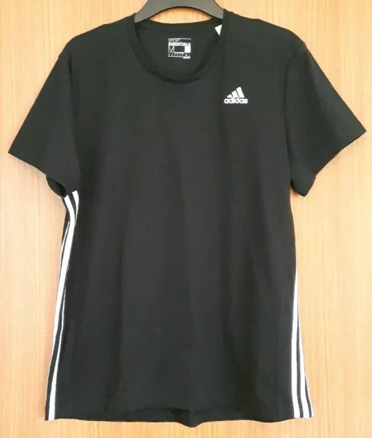 Adidas Sport Essentials T-Shirt Black & White Sz M