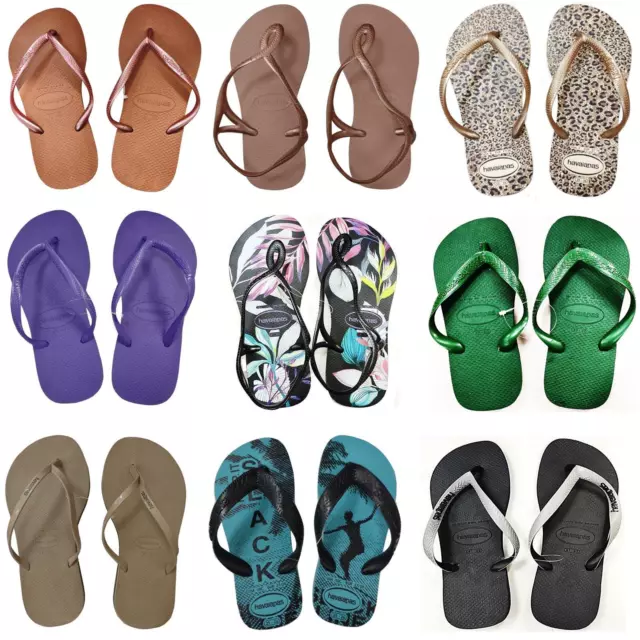 Havaianas Flip Flops Mens Ladies Womens Rubber Beach Pool Thong Sandals Summer