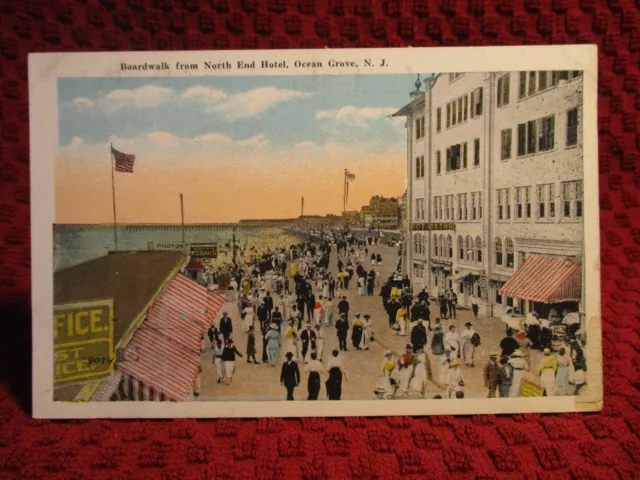 1920'S. Ocean Grove, New Jersey. Boardwalk. Postcard D4