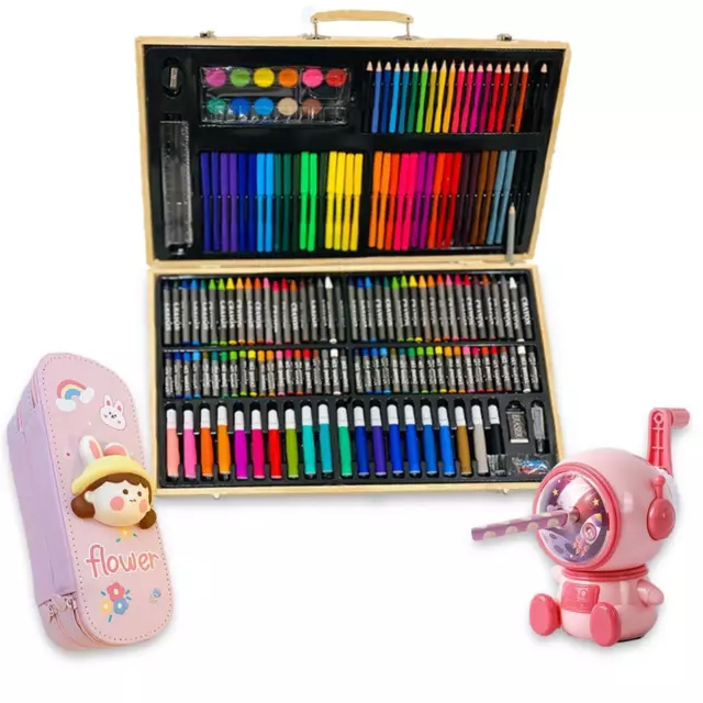 Sobebear Combo Set-Magnetic Pen & Pencil Box with Astronaut Shape Sharpener & Pa