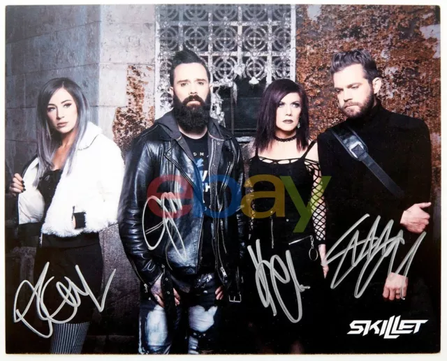 Skillet Band Signed 8x10 Autographed Photo reprint