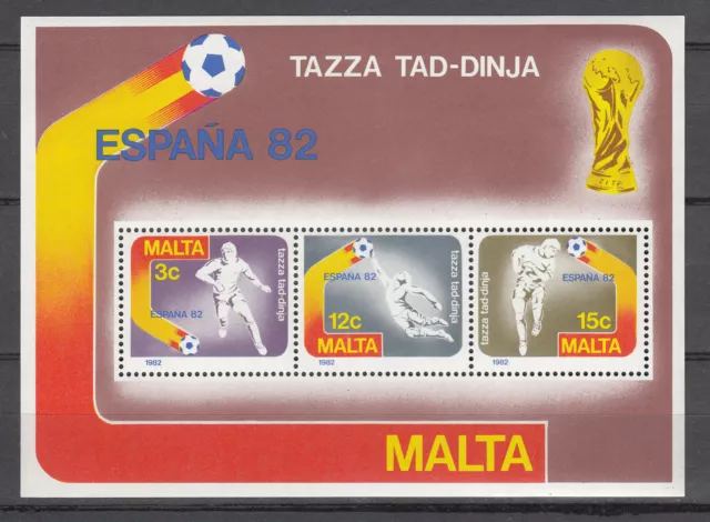 Malta Block 7 postfrisch, Fußballweltmeisterschaft in Spanien