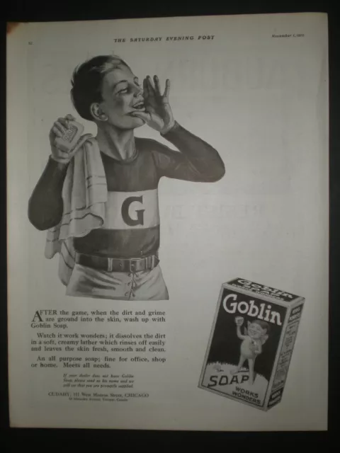 1931 GOBLIN SOAP BOX FAIRY print ad