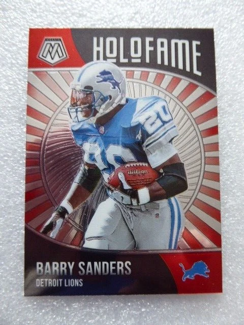 Barry Sanders - Detroit Lions    2021 Panini  Mosaic   Football #3 Holofame
