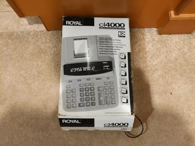Royal CL4000 Office Commercial Series Printing 12 Digit Calculator