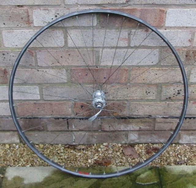 Paire De Roues Vélo Piste Campagnolo Record High Flange Sur Jantes Mavic GP4 – 28 Trous, Vintage