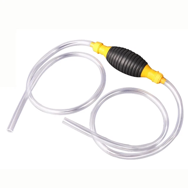 High Flow Gasoline Siphon Hose Manual Oil Water Fuel Transfer Pump Siphoning
